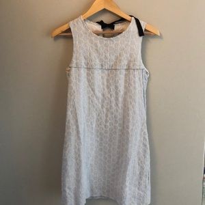 J-Crew sear sucker and polka dot dress!